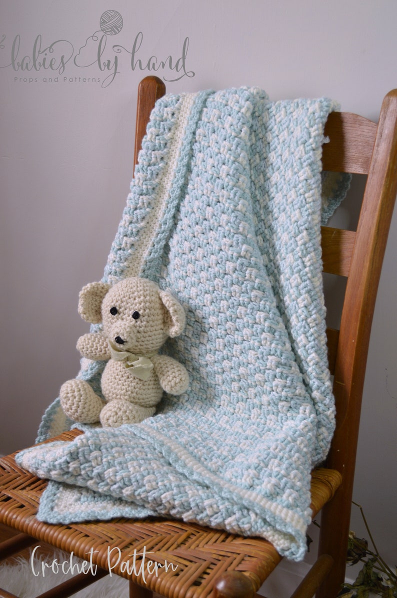 Easy Crochet Pattern Farmhouse Baby Blanket. DOWNLOAD NOW Makes a Wonderful Baby Shower Gift. Multiple Sizes Available in this Pattern image 3