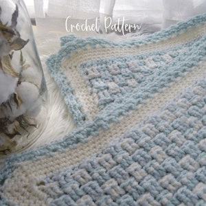 Easy Crochet Pattern Farmhouse Baby Blanket. DOWNLOAD NOW Makes a Wonderful Baby Shower Gift. Multiple Sizes Available in this Pattern image 8