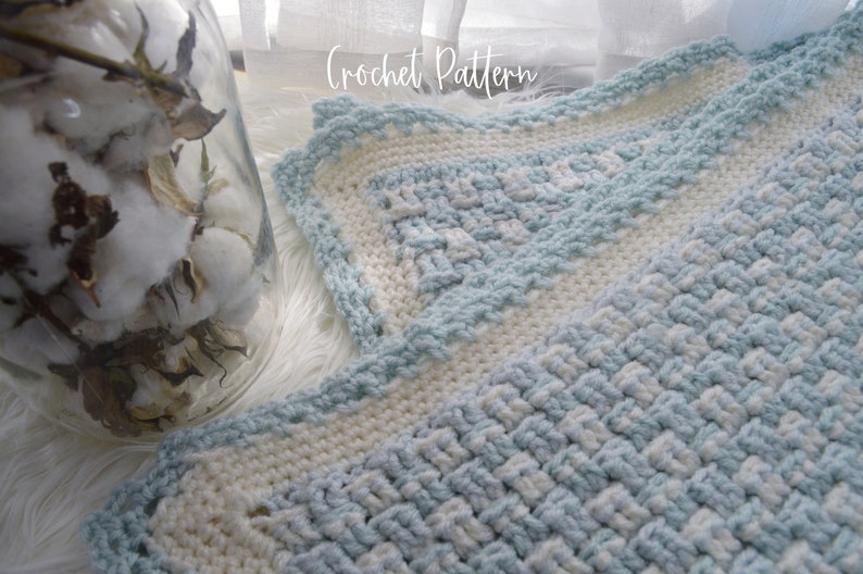 Easy Crochet Pattern Farmhouse Baby Blanket. DOWNLOAD NOW Makes a Wonderful Baby Shower Gift. Multiple Sizes Available in this Pattern image 8