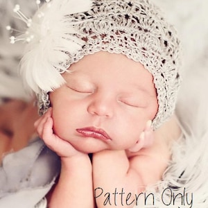 VIDEO TUTORIAL Now Available Newborn Crochet Pattern, Baby Crochet Pattern, Newborn Baby Bonnet Pattern, Baby Hat Pattern, Crochet Pattern,