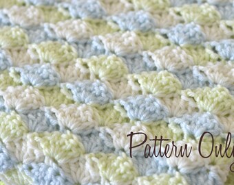Easy Breezy Crochet Baby Blanket Pattern (PDF Pattern, All Sizes)