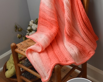 Tunisian Crochet Baby Blanket Pattern Looks Like Knit. Sizes For Babies Toddlers and Adults. Free PDF Crochet Planner Page Included