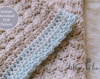 Baby Blanket Crochet Pattern, Baby Afghan Pattern, Baby Crochet Pattern, Blanket Crochet Pattern, Beginners Crochet Patern, Blanket Pattern