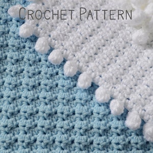 Easy Baby Blanket Crochet Pattern with Instant Download PDF to Save or Print