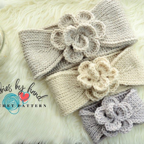 Haz una diadema tunecina de crochet. Es un regalo rápido y fácil. Descarga al instante el patrón en PDF en tallas desde recién nacido hasta adulto.