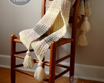 Easy Crochet Pattern Afghan Throw Blanket. It’s Quick and Easy with Sizes for Babies to Adults.