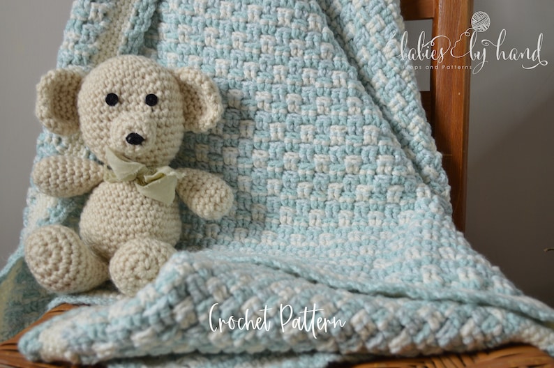 Easy Crochet Pattern Farmhouse Baby Blanket. DOWNLOAD NOW Makes a Wonderful Baby Shower Gift. Multiple Sizes Available in this Pattern image 6