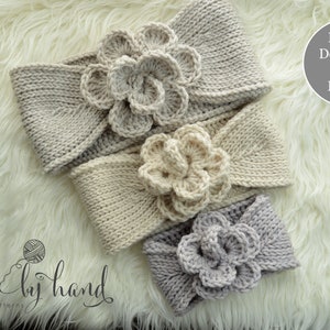 Tunisian Crochet Headband Pattern, Baby Crochet Headband Pattern, Ear Warmer PDF Pattern, Tunisian Crochet Pattern, Baby Headband Pattern
