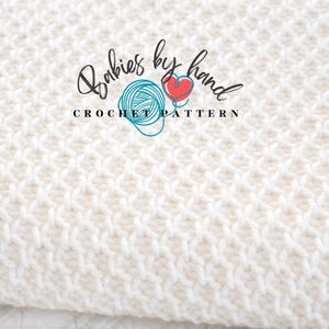 TUNISIAN Crochet Baby Blanket Pattern, PDF Pattern Multiple Sizes Handmade Heirloom Gift Idea