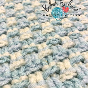 Easy Crochet Baby Blanket Pattern: Farmhouse Style, Multiple Sizes Boys and Girls(PDF Download)
