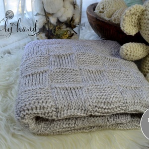 Tunisian Crochet Baby Blanket Pattern to Download and Print or Save, Instructions for 5 Sizes image 7