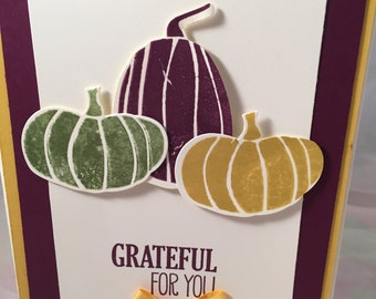 Grateful for You /Thanksgiving Card