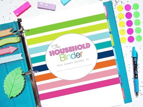 Life Binder Home Management Planner PDF Download, Household - Mom Planner, ADHD, Family Budget, Spring Cleaning, BIG Happy Planner, Chores