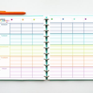 2023-2024 Homeschool Planner / Printable Inserts PDF / Lesson Planner / Virtual Learning, Calendar, Tracking, Big Happy Planner image 8