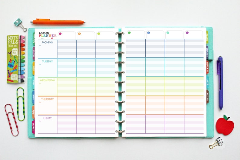 2023-2024 Homeschool Planner / Printable Inserts PDF / Lesson Planner / Virtual Learning, Calendar, Tracking, Big Happy Planner image 8