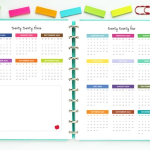 2023-2024 Homeschool Planner / Printable Inserts PDF / Lesson Planner / Virtual Learning, Calendar, Tracking, Big Happy Planner image 4