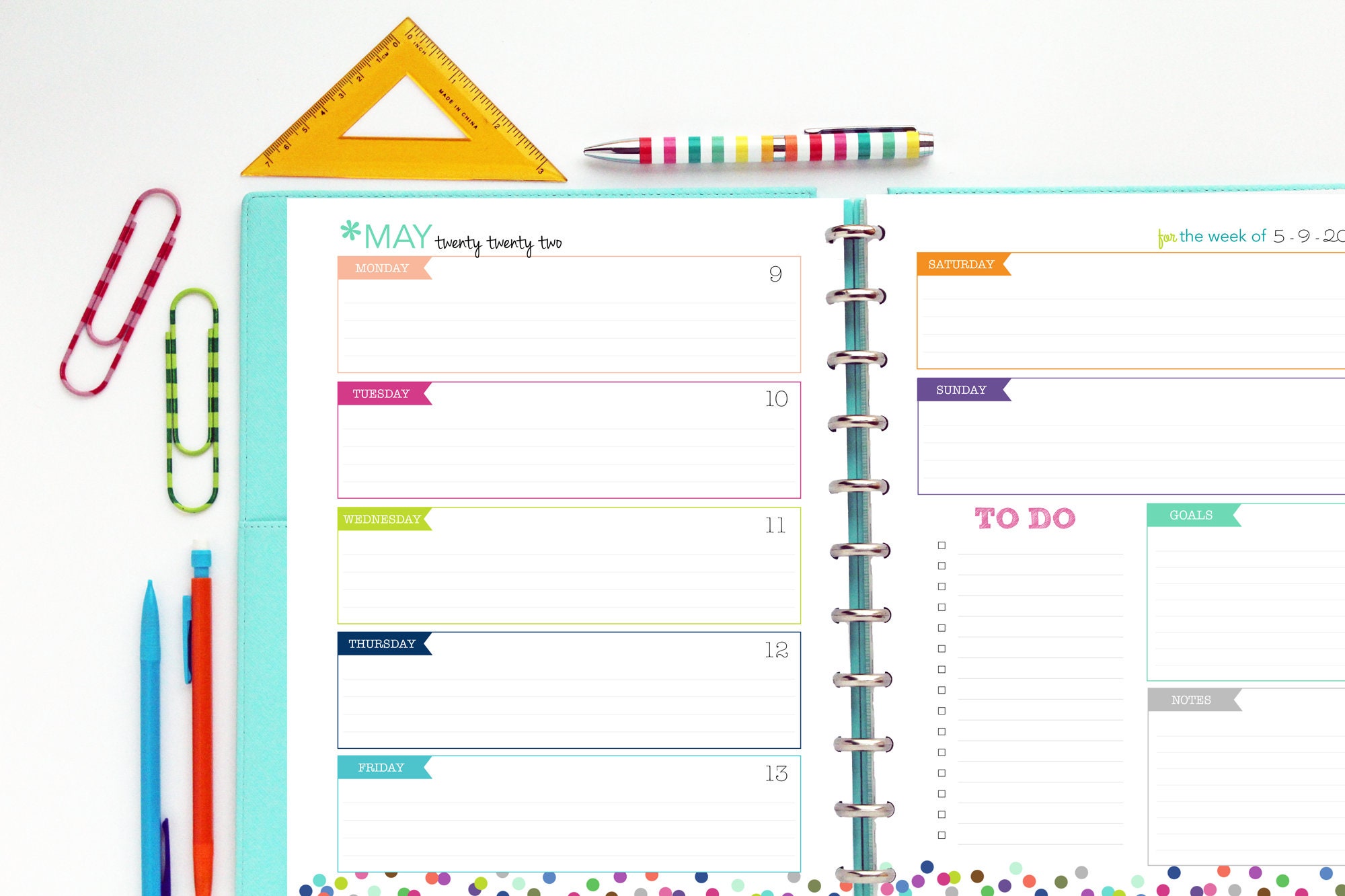 daily planner 2022 pdf free download