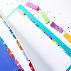 printable alphabet divider tabs for address book or planner etsy