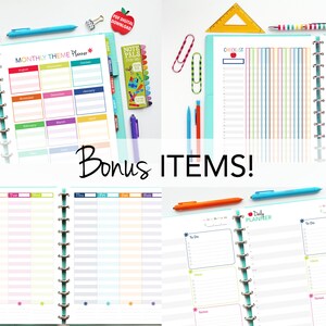 2023-2024 Homeschool Planner / Printable Inserts PDF / Lesson Planner / Virtual Learning, Calendar, Tracking, Big Happy Planner image 9