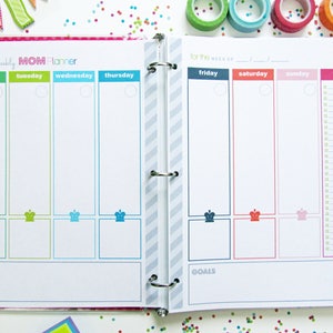 Life Binder Home Management Planner PDF Download, Household Mom Planner, ADHD, Family Budget, Spring Cleaning, BIG Happy Planner, Chores image 8