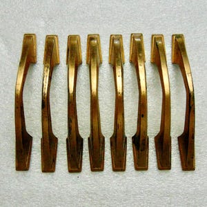 3 inch Copper Cabinet Pulls 8 Worn Drawer Handles, Vintage Hardware