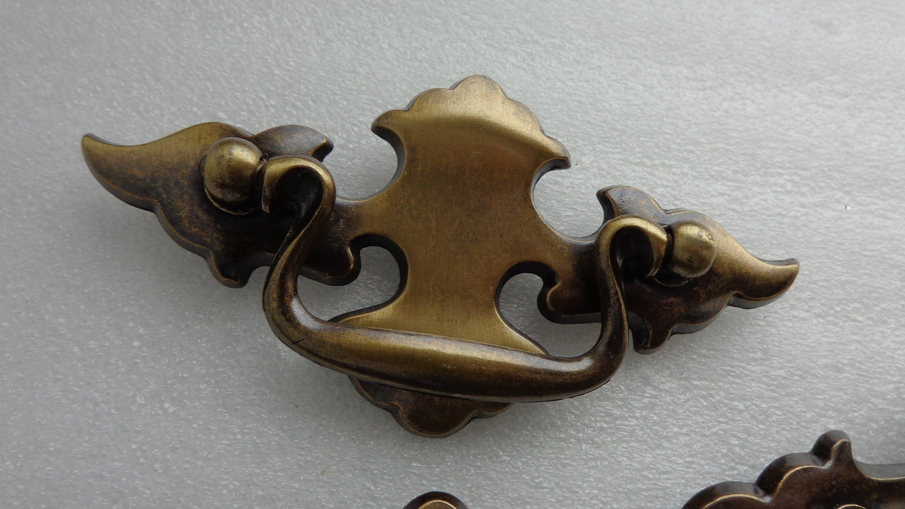 Vintage Traditional Drop Pulls 2.5 inch Center 6 Antique Etsy