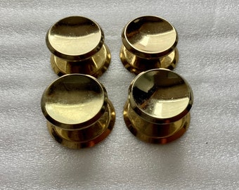 Vintage 4 Gold Knobs & Back Plates, Amerock 552