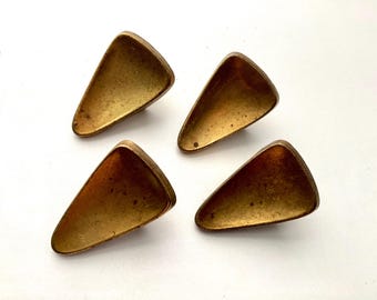 Antique Brass Little Finger Pulls KBC 10767 Set of 4