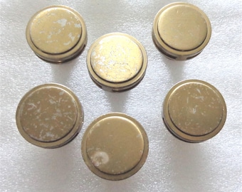 Hefty Cabinet Door Knobs Antique Brass 36603 Hardware Set of 6