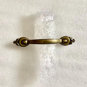 3 inch CTC Cabinet Pulls, Amerock Antique Brass Handle, Vintage Hardware