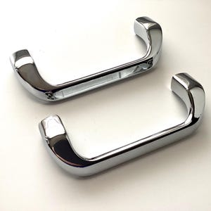 Silver Drawer Pull 5 inch CtC Heavy Duty Cabinet Door Hardware Set of 2