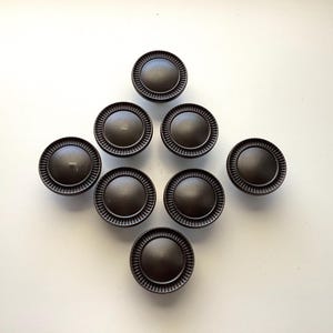 Matte Black Cabinet Door Knobs Amerock Hardware Set of 8