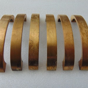 2.75 in Cabinet Door Pulls 6 Antique Copper Drawer handles Vintage Modern Hardware