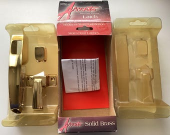 Storm & Screen Door Vintage Solid Brass Latch NOS Install Instructions