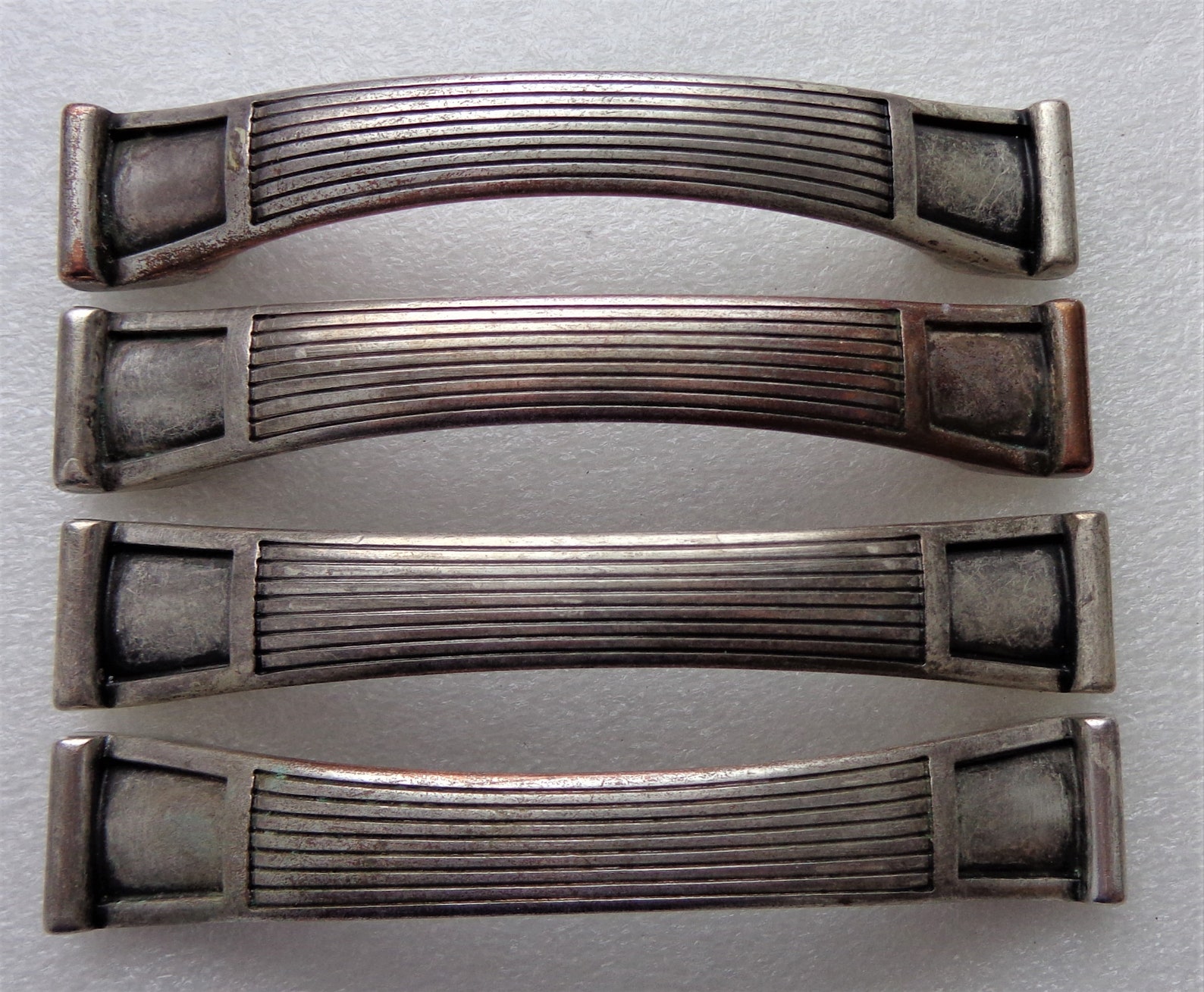 Manijas de plata antigua Art Déco tiradores centros de 3.75 | Etsy