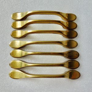 Antique Brass Hardware 7 Vintage Pulls 3 in Centers 63873 Hardware