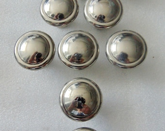 Amerock Silver Knob, 10 glossy Round Dresser, Drawer, Cabinet Knob, Outline, 1387 Hardware