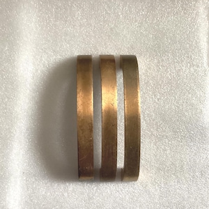Modern Vintage Pulls 3 Worn Copper Handles 3.5 inch Centers USA Hardware