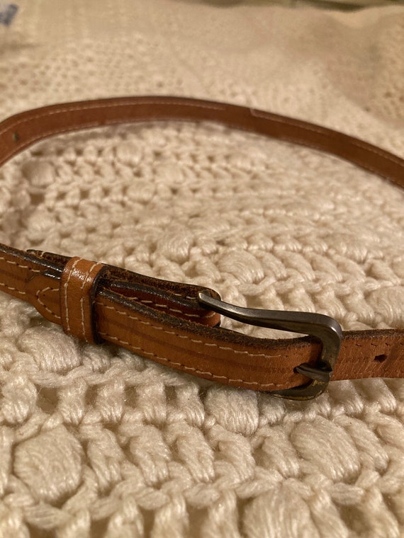 Levi Straus & Company  thin leather belt 1970’s