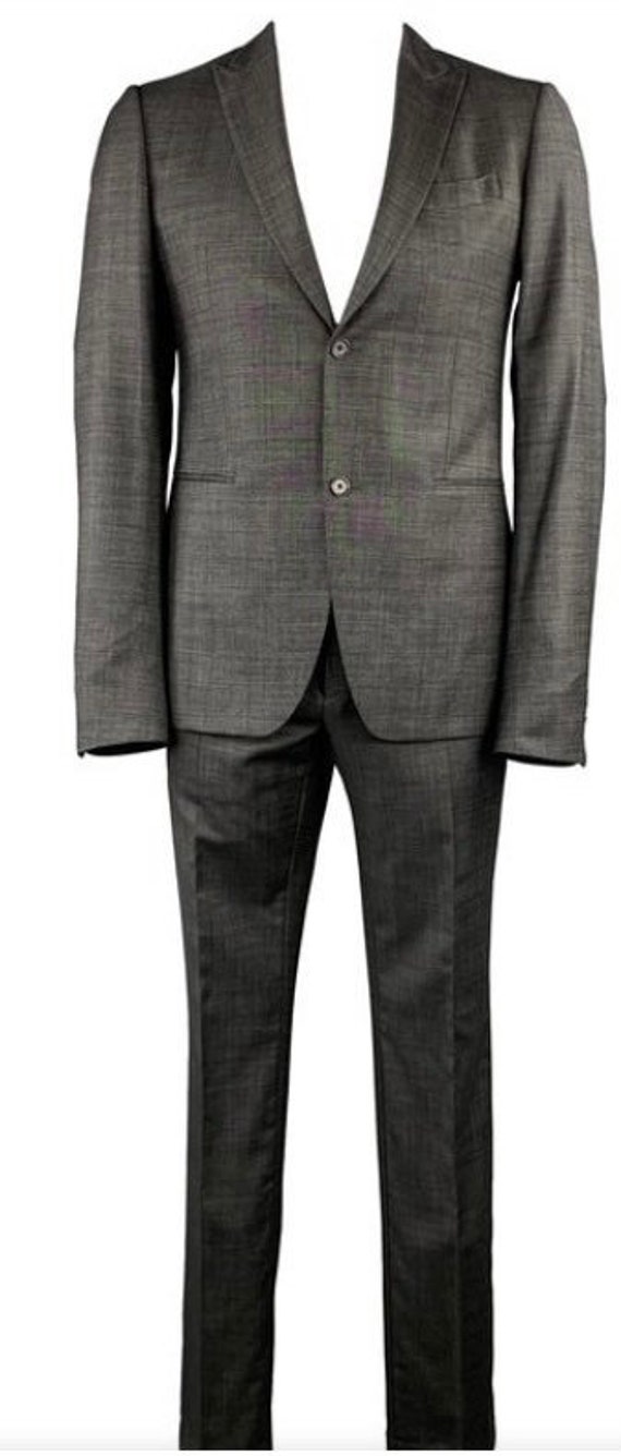 John Varvatos vintage 100% wool two piece suit jac