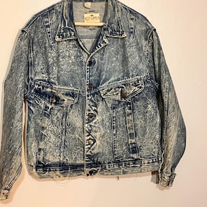 Acid Wash 1980’s denim jacket from Best World size M