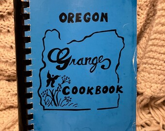 Oregon Grange kokbok 1982 spiralbunden kokboksamling med Grange-recept 540 sidor