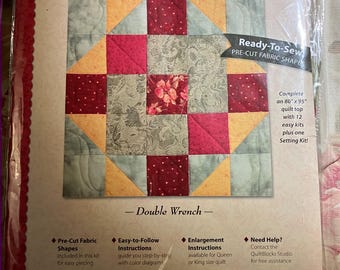Tuscan Sun quilt block kit 2006 Jo-Ann Fabrics full kit NEW unopened ready to see pre cut fabric shapes blocks 2 - 12