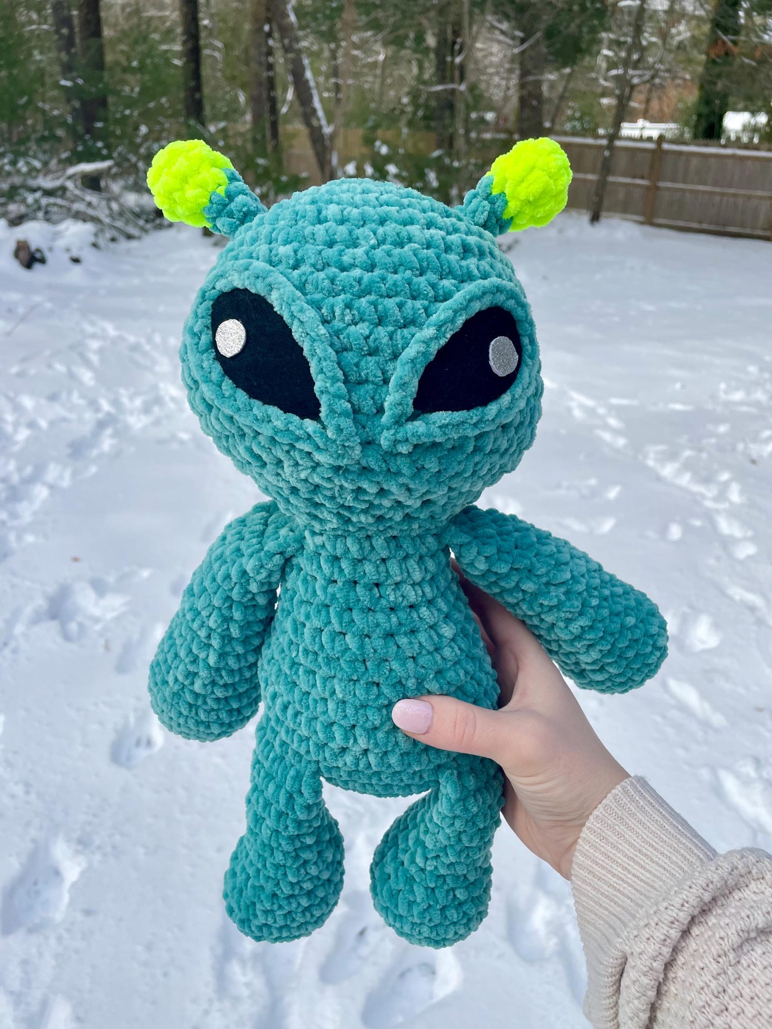 Alien Crochet Plushie Amigurumi Stuffed Animal - Etsy
