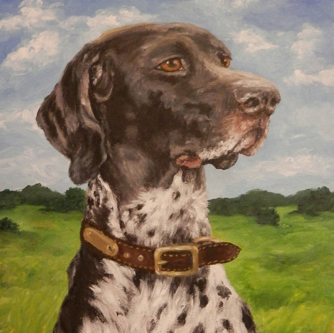 PET PORTRAIT- Custom Painting Original Dog Art 16"x20" Acrylics on ...