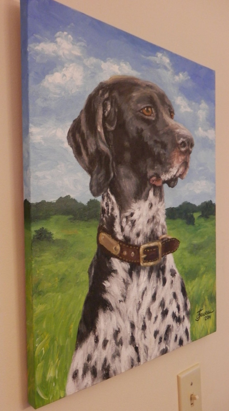 PET PORTRAIT- Custom Painting Original Dog Art 16"x20" Acrylics on ...