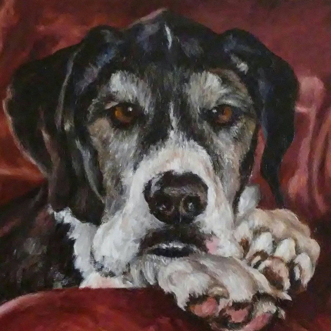 PET PORTRAIT - Custom Painting in Acrylics or Pastel - Original Dog Art ...