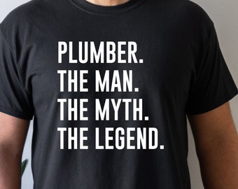Plumber Shirt, Plumber Gift, Plumbing Business, Gift for Plumber, Gift for Him, Shirt for Man, Funny Plumber Tee