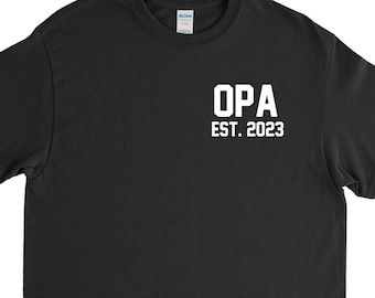 Maglietta Opa, Opa 2023, T-shirt Opa, maglietta Opa personalizzata, festa del papà Opa, regalo per la festa del papà, regalo per lui, regalo Opa