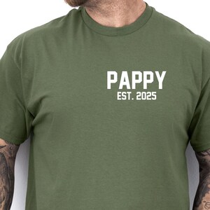 Pappy Est 2025, Pappy Shirt, Pappy Gift, Pappy Fathers Day, Fathers Day Gift, Gift for Him